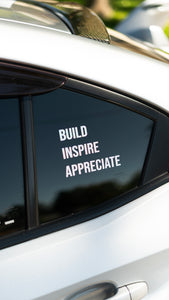 Build Inspire Appreciate
